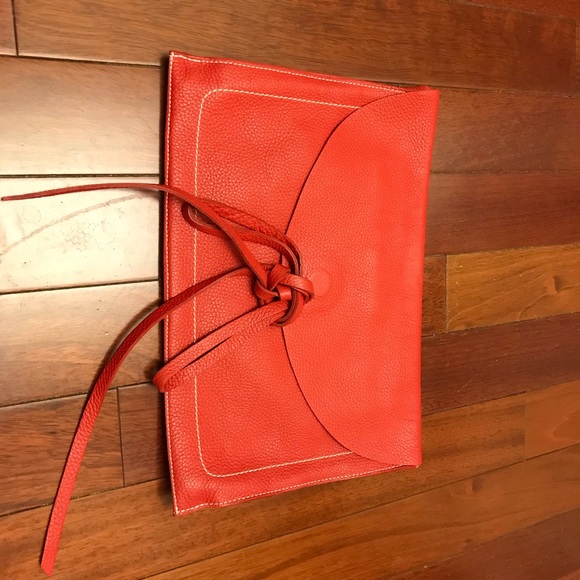 red envelope clutch